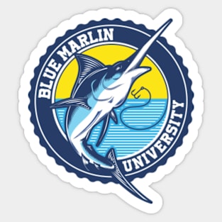 Blue Marlin University Sticker